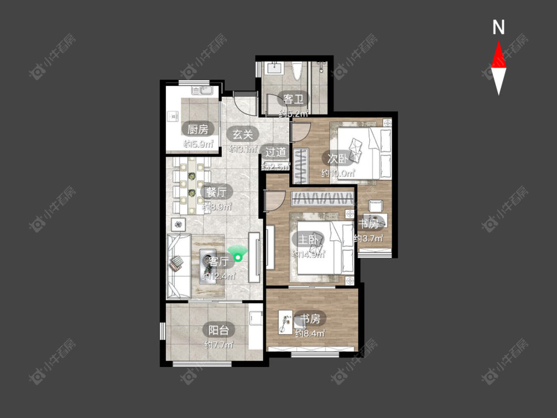 常州阳光龙庭在售二手房源户型图_小牛看房
