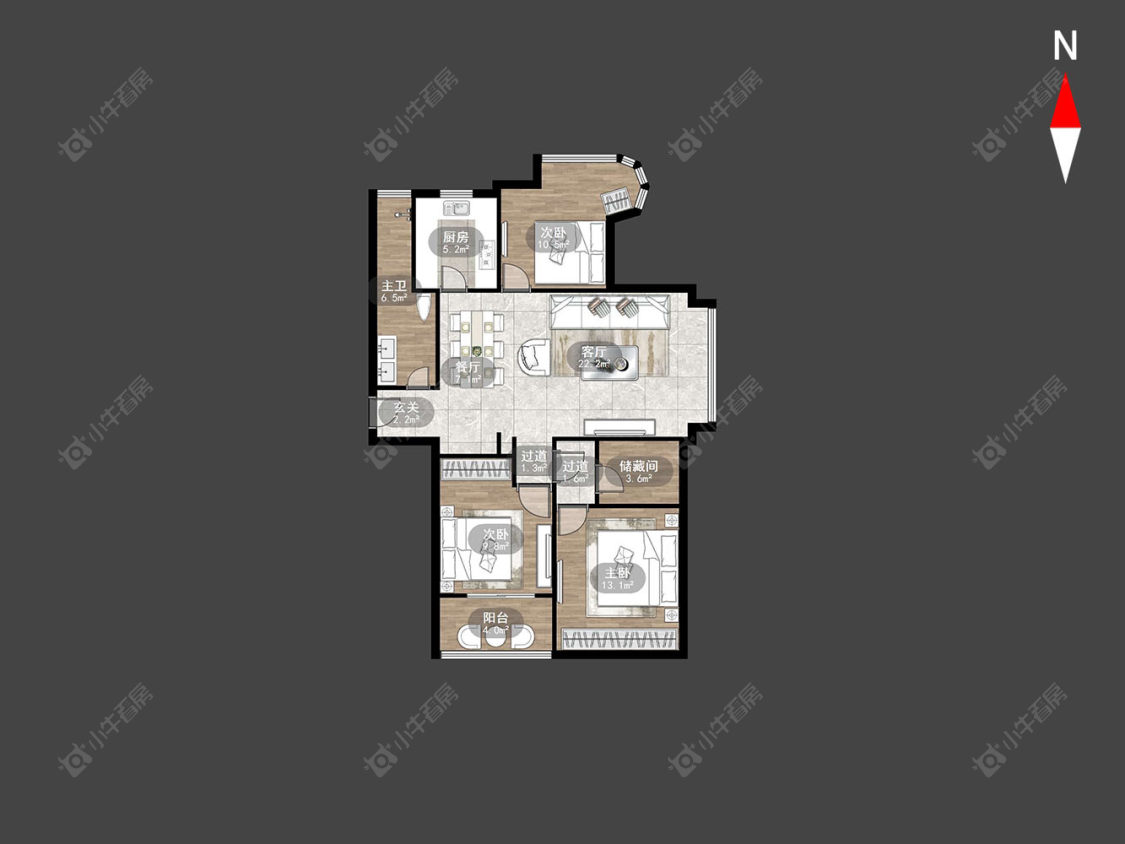 凯尔枫尚花园房源户型图 常州凯尔枫尚花园在售二手房源户型图_小牛看房