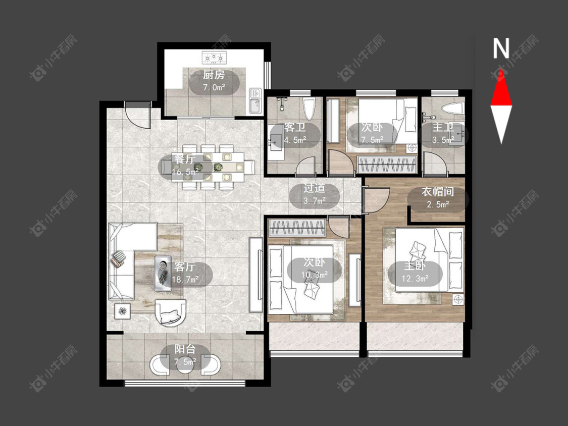 中海云麓里房源户型图 常州中海云麓里在售二手房源户型图_小牛看房
