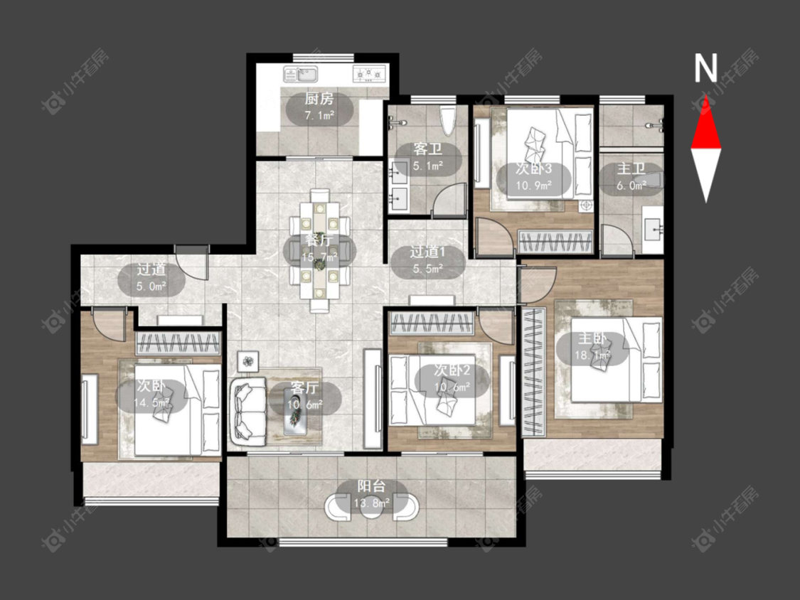 常州旭辉都会上著在售二手房源户型图_小牛看房