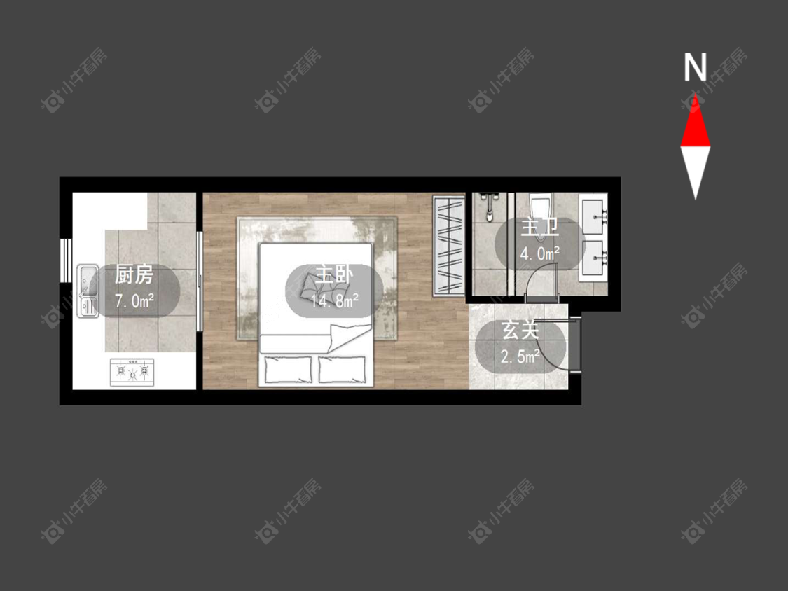 常州朗诗邻里中心在售二手房源户型图_小牛看房