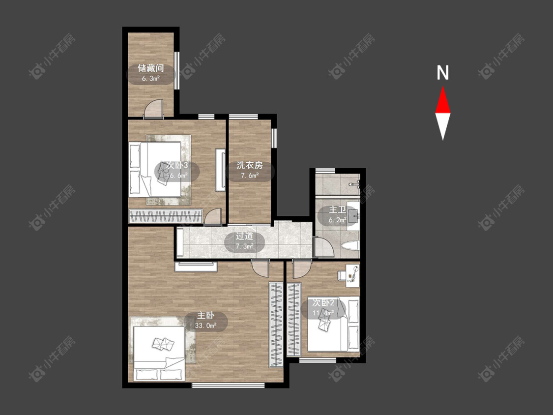 常州龙湖春江天玺在售二手房源户型图_小牛看房