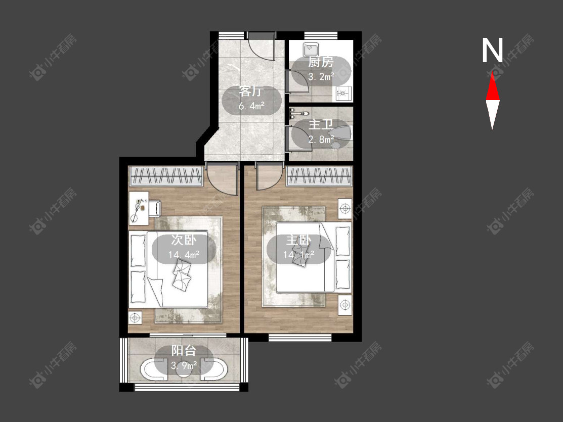 常州清凉新村在售二手房源户型图_小牛看房