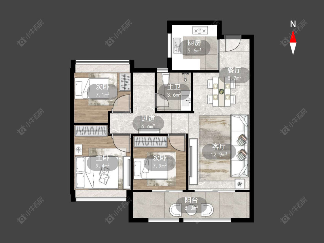 新城逸隽花园一期房源户型图 常州新城逸隽花园一期在售二手房源户型图_小牛看房