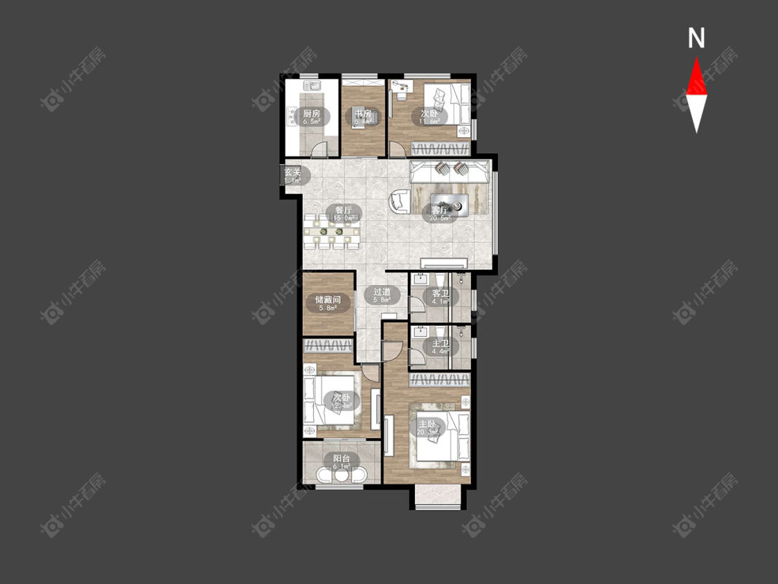 常州阳光龙庭在售二手房源户型图_小牛看房