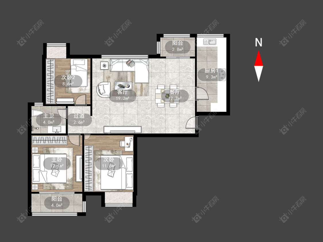 绿都万和城三区房源户型图 常州绿都万和城三区在售二手房源户型图_小牛看房
