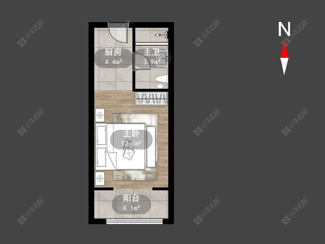常州弘阳天下锦公寓在售二手房源户型图_小牛看房