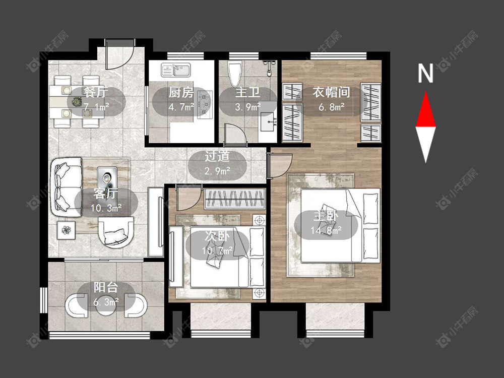 常州新城公馆荣域在售二手房源户型图_小牛看房