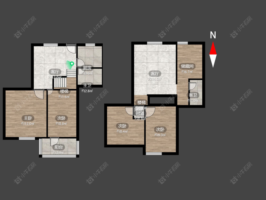 常州西新桥三村在售二手房源户型图_小牛看房