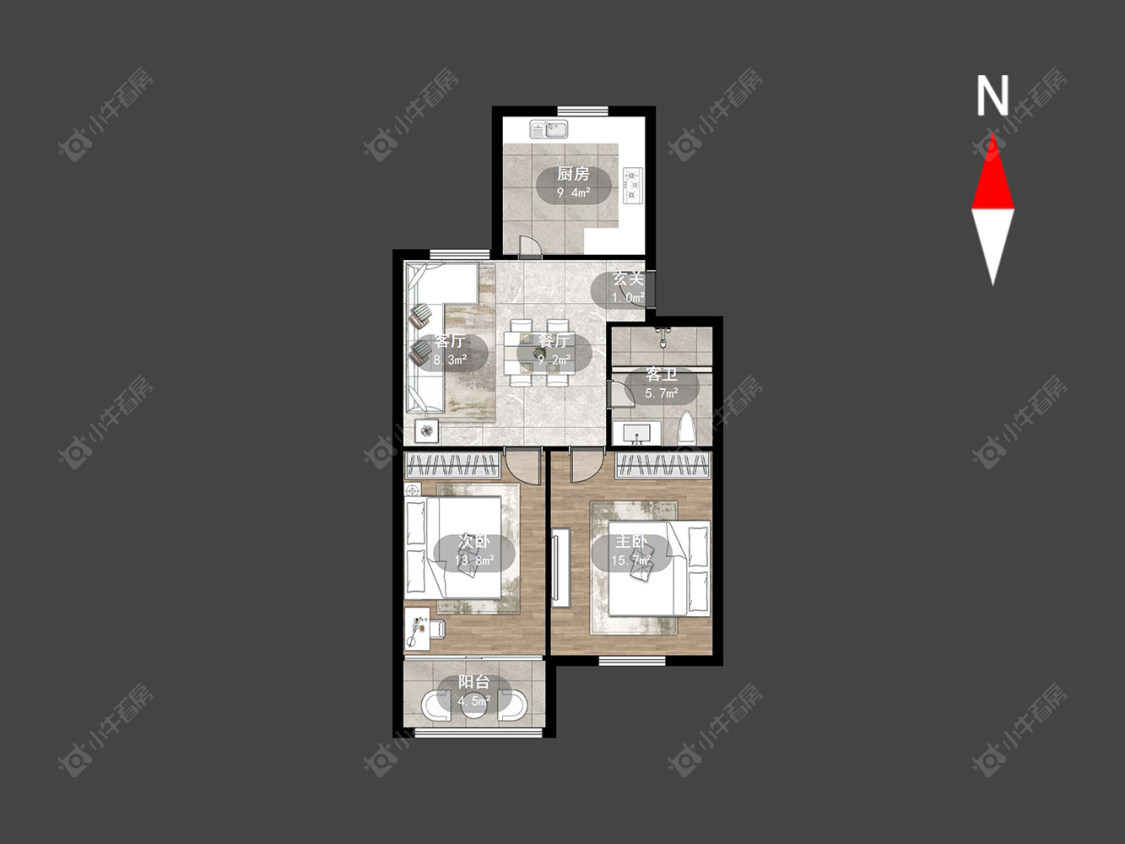 翠竹新村北区房源户型图 常州翠竹新村北区在售二手房源户型图_小牛看房