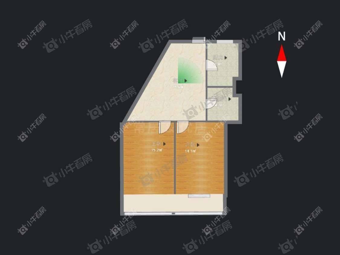 常州电业宿舍租房_电业宿舍2室1厅房源出租
