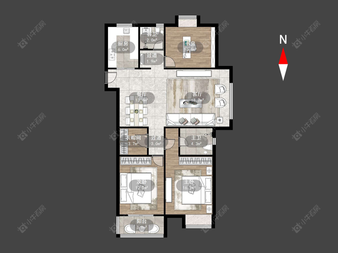常州聚缘雅居在售二手房源户型图_小牛看房