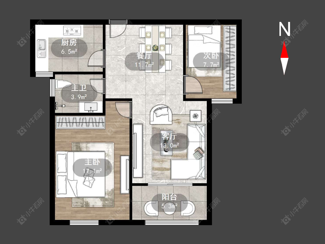 新乐花园房源户型图 常州新乐花园在售二手房源户型图_小牛看房