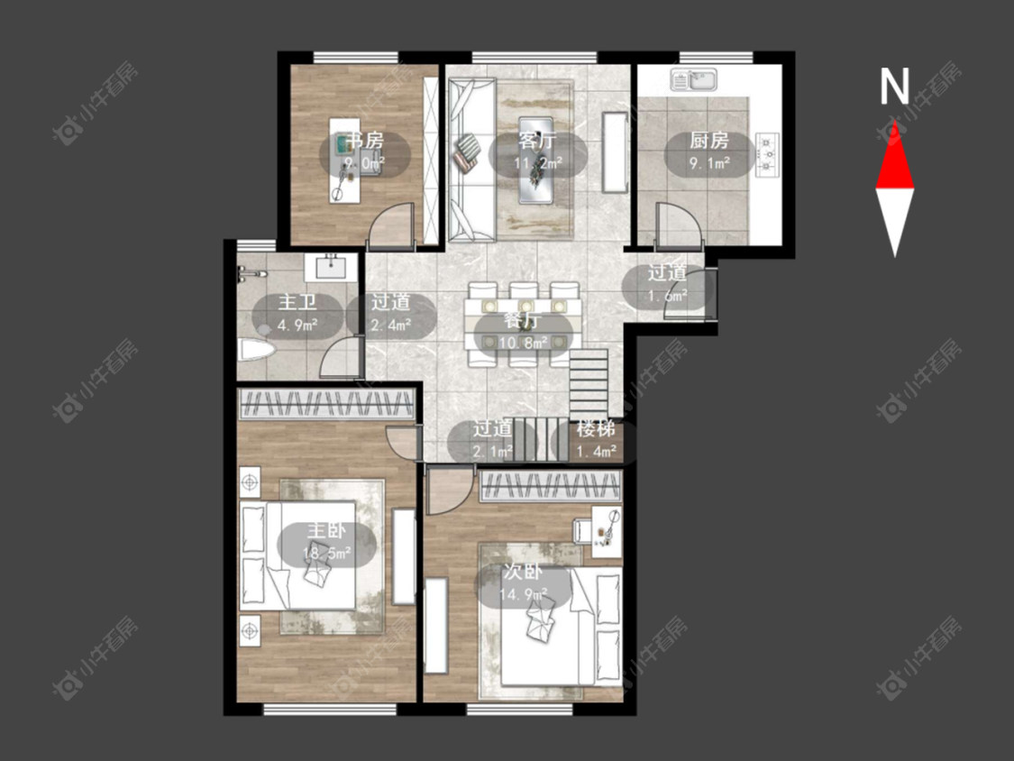 常州聚怡花园北区在售二手房源户型图_小牛看房