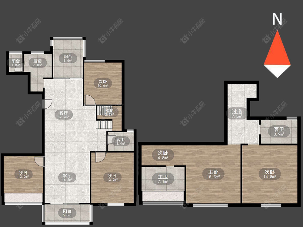 常州御城在售二手房源户型图_小牛看房