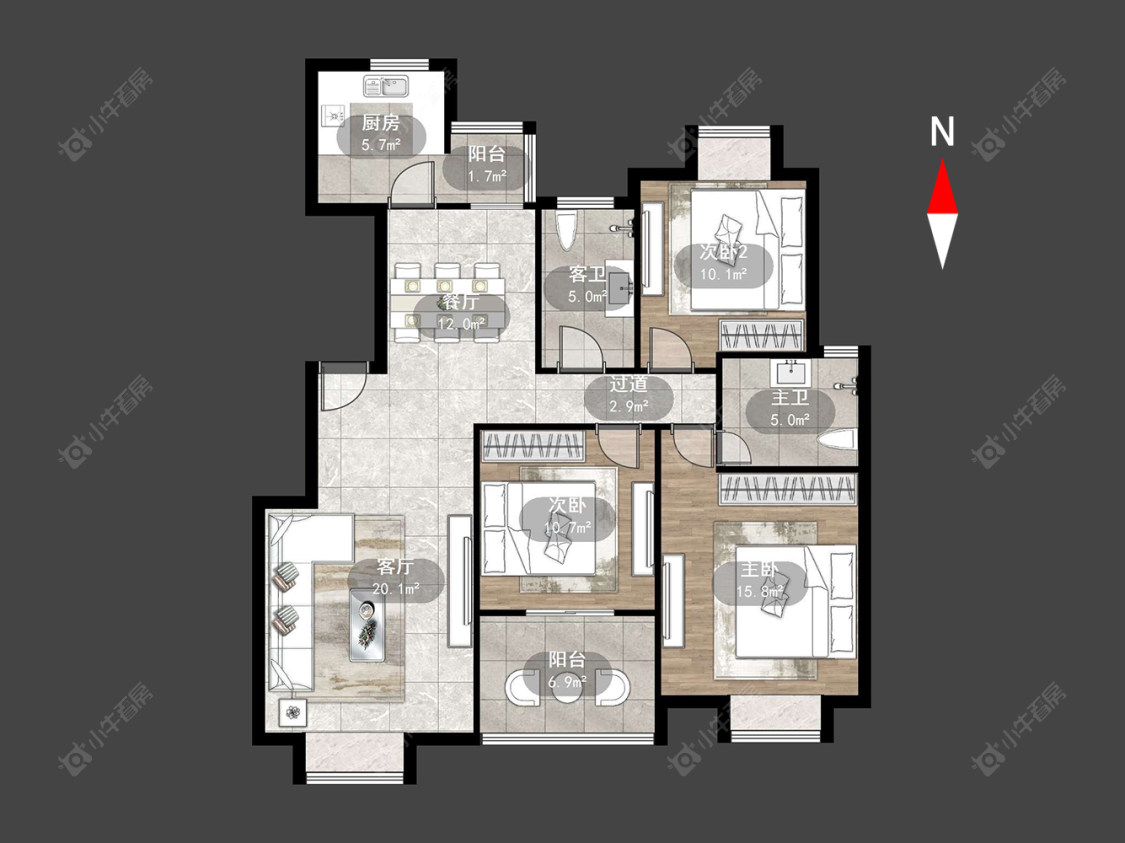 凯旋城东区房源户型图 常州凯旋城东区在售二手房源户型图_小牛看房