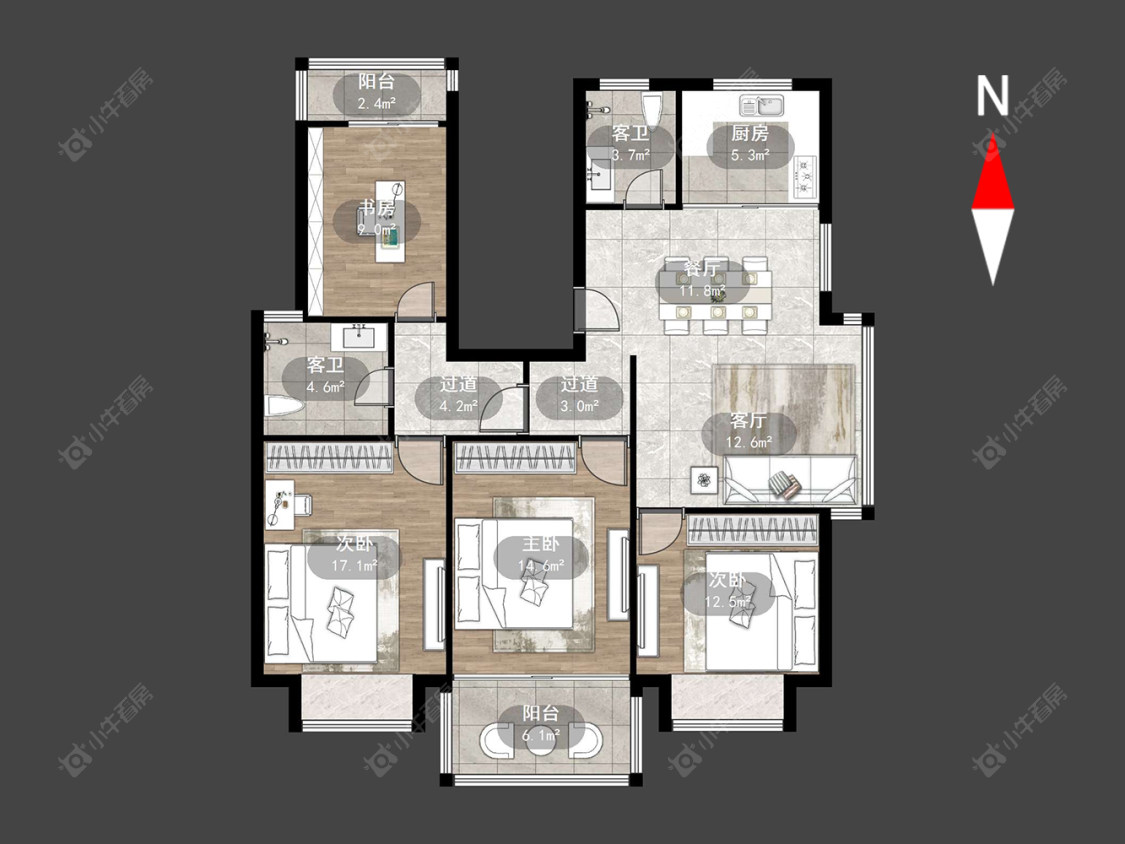 常州花园华丰苑在售二手房源户型图_小牛看房