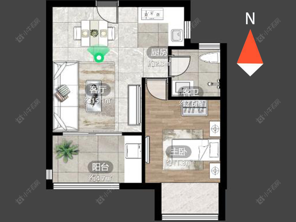 常州翡丽蓝湾在售二手房源户型图_小牛看房