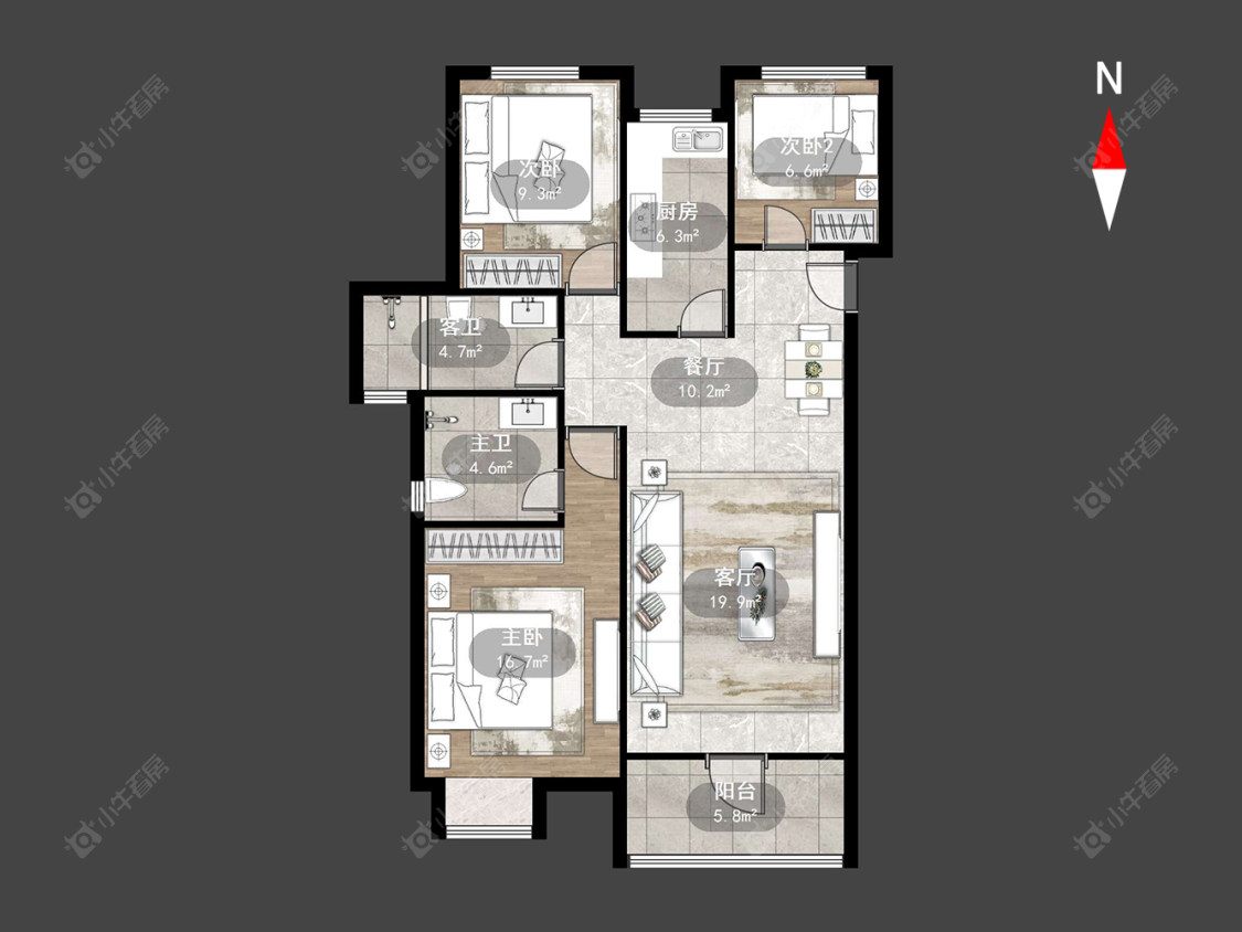 弘阳燕澜湾房源户型图 常州弘阳燕澜湾在售二手房源户型图_小牛看房