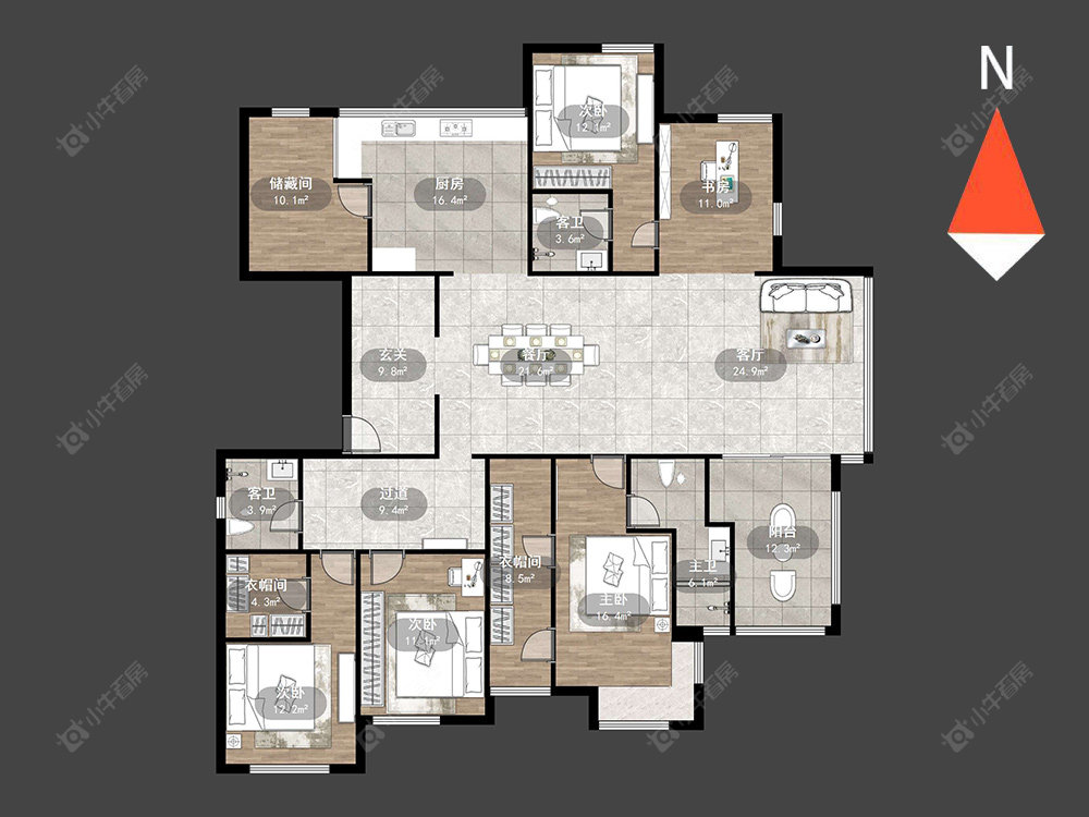 常州御城在售二手房源户型图_小牛看房