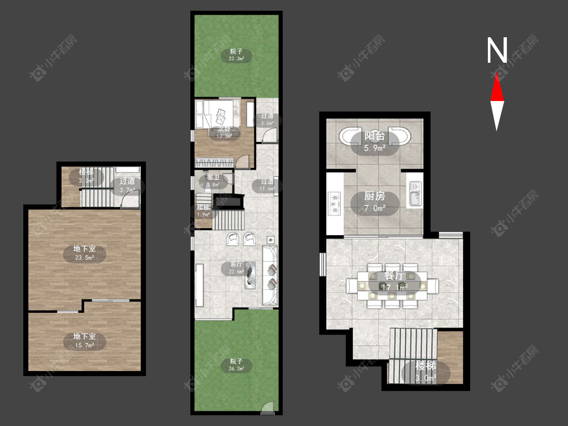 银河湾明苑别墅区房源户型图 常州银河湾明苑别墅区在售二手房源户型图_小牛看房
