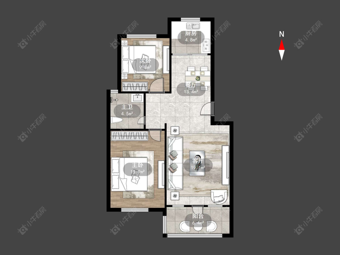 香格里拉山庄房源户型图 常州香格里拉山庄在售二手房源户型图_小牛看房