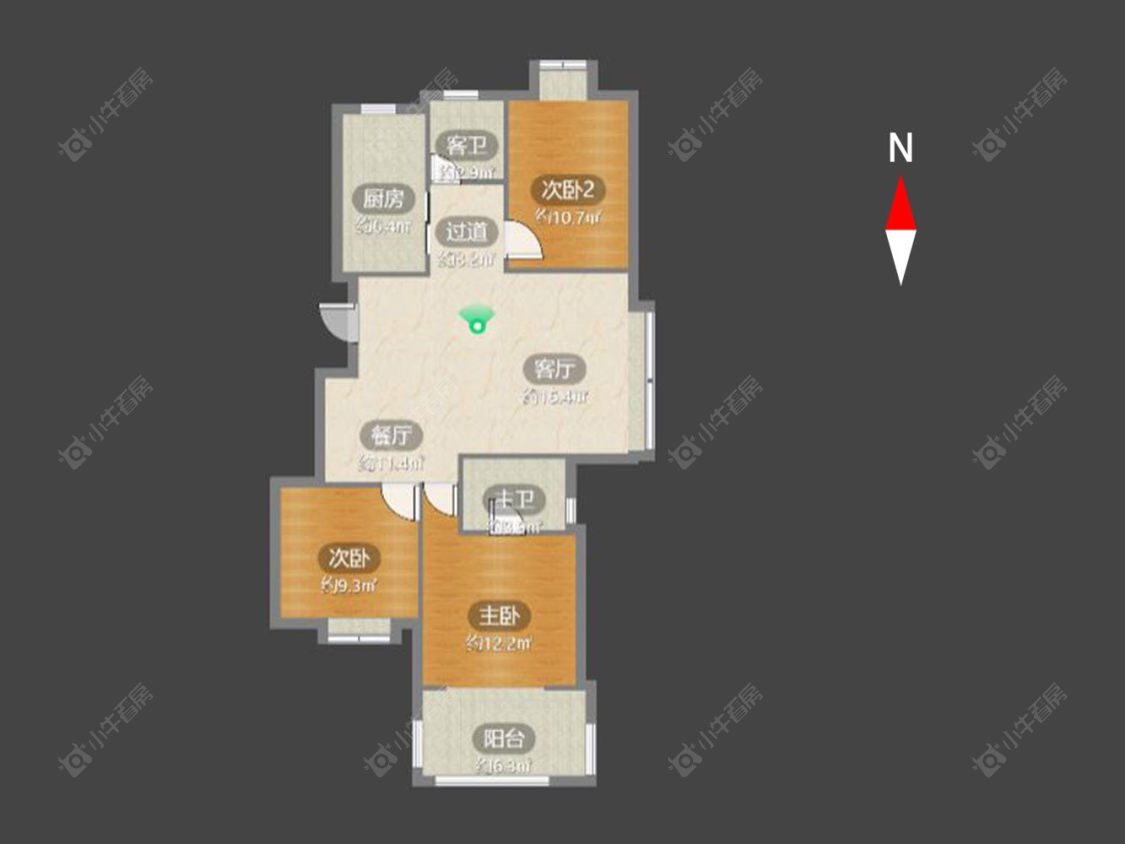 凤凰名城房源户型图 常州凤凰名城在售二手房源户型图_小牛看房