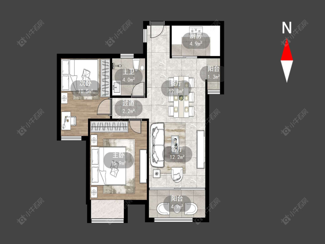 常州典雅花园在售二手房源户型图_小牛看房