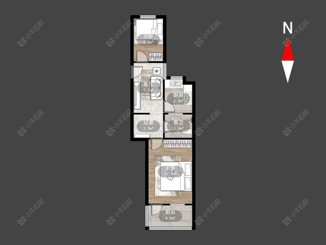 常州花园新村（钟楼）在售二手房源户型图_小牛看房