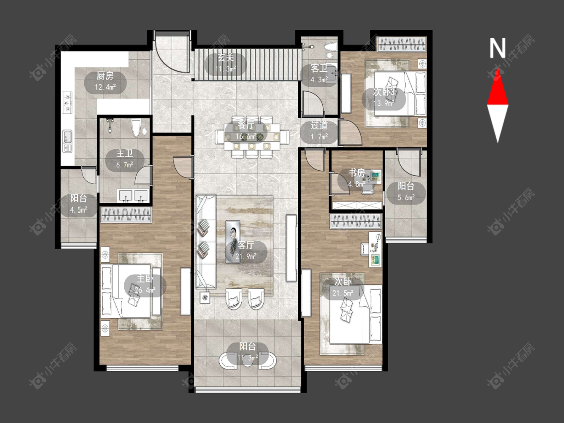 常州雅居乐星河湾在售二手房源户型图_小牛看房