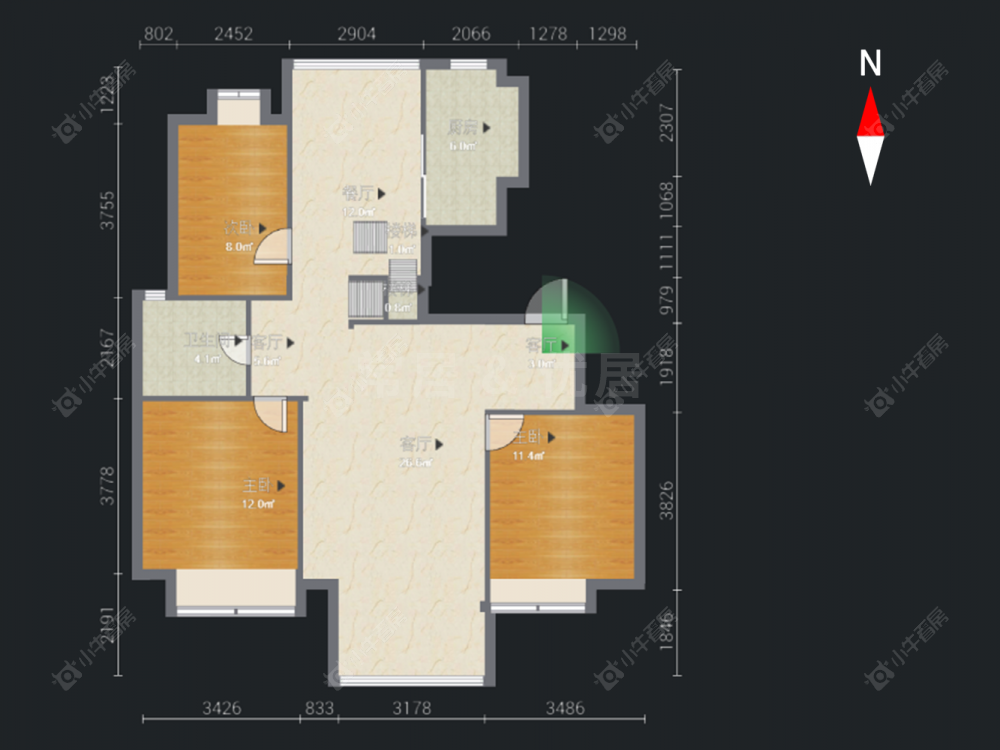 常州凤凰名城在售二手房源户型图_小牛看房