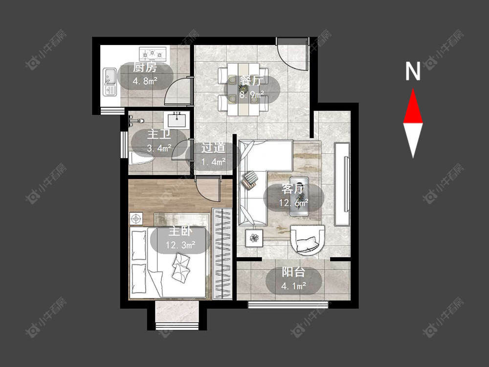 常州长虹名苑在售二手房源户型图_小牛看房