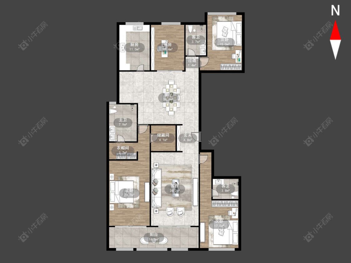 江左风华房源户型图 常州江左风华在售二手房源户型图_小牛看房