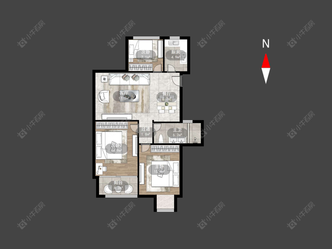香树湾馨苑房源户型图 常州香树湾馨苑在售二手房源户型图_小牛看房