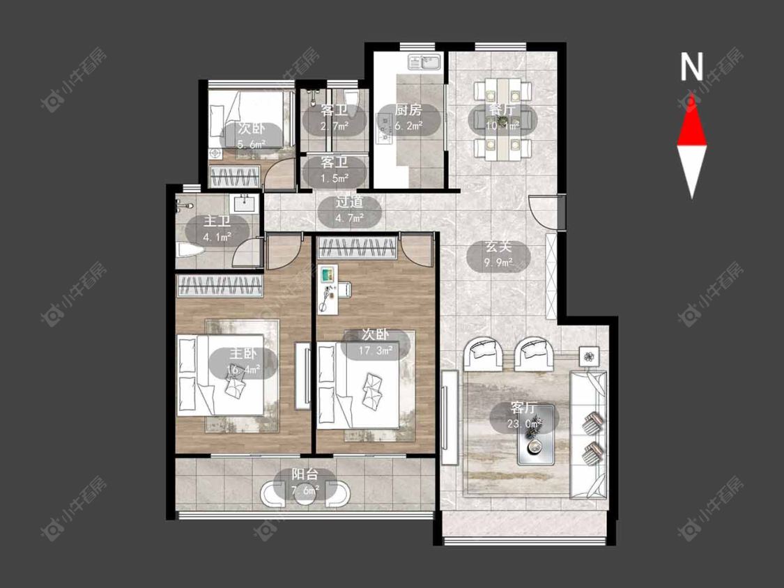 常州澳新风情街在售二手房源户型图_小牛看房