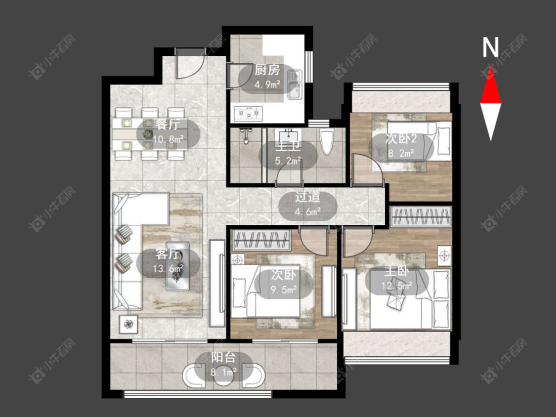 常州国锐雲熙在售二手房源户型图_小牛看房