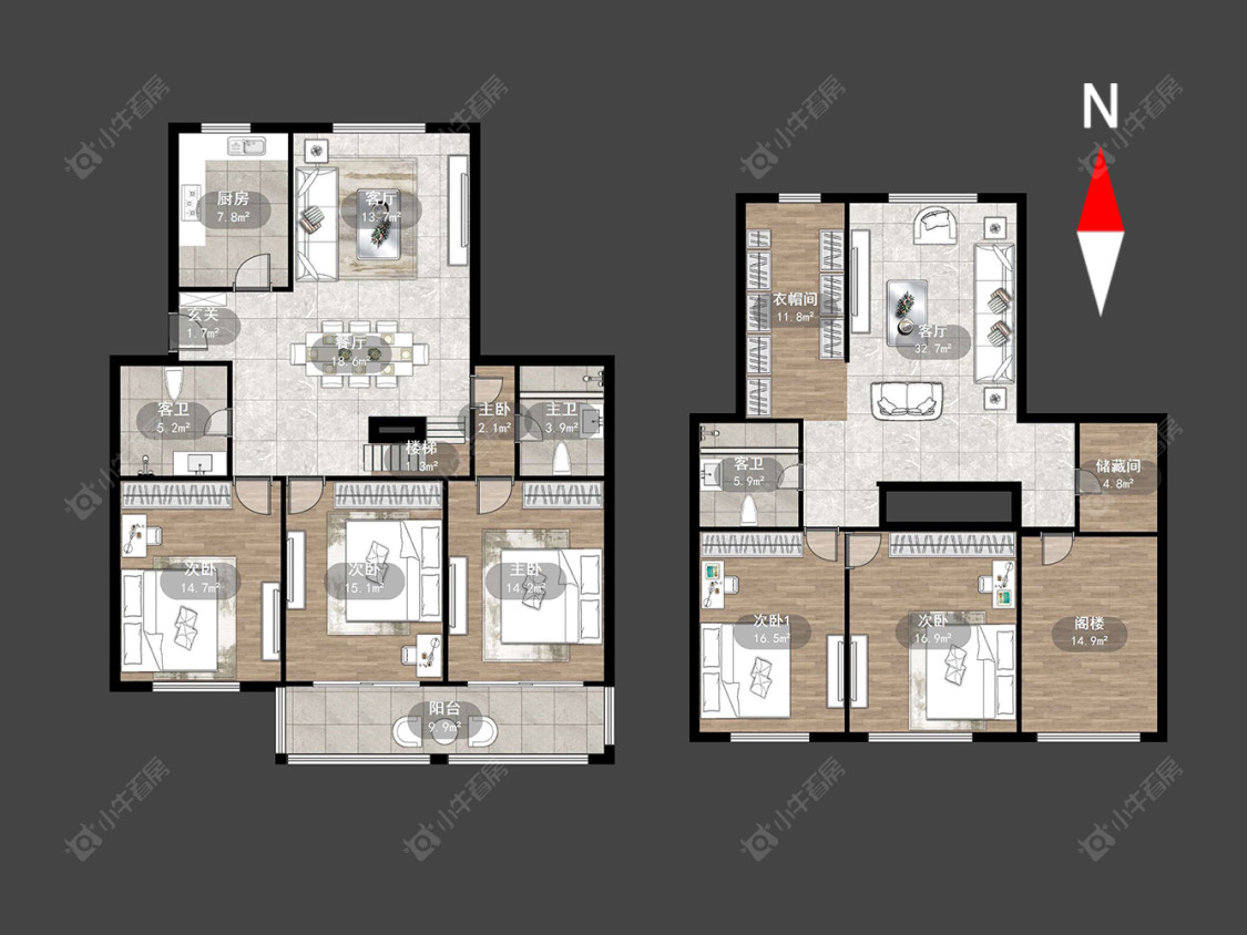 藻江花园一期房源户型图 常州藻江花园一期在售二手房源户型图_小牛看房