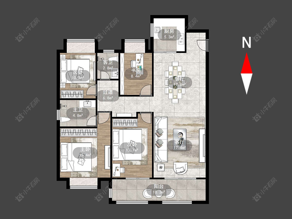 新城湖悦朗隽房源户型图 常州新城湖悦朗隽在售二手房源户型图_小牛看房