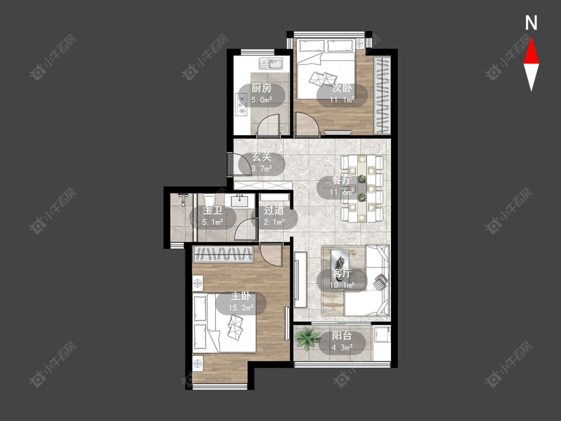 喜盈门花苑房源户型图 常州喜盈门花苑在售二手房源户型图_小牛看房
