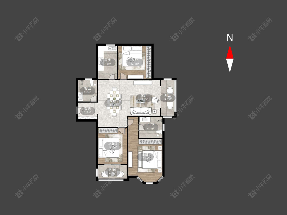 美林湖水岸枫情房源户型图 常州美林湖水岸枫情在售二手房源户型图_小牛看房