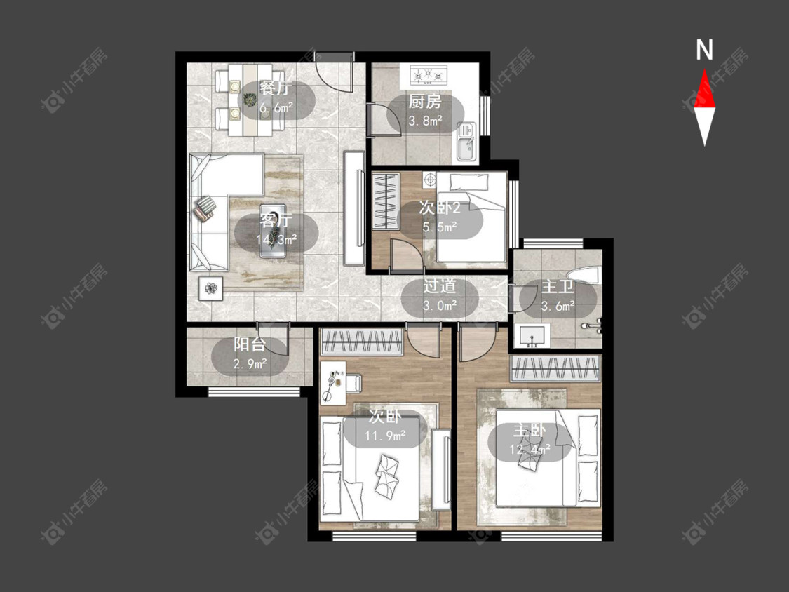 常州弘阳上城在售二手房源户型图_小牛看房