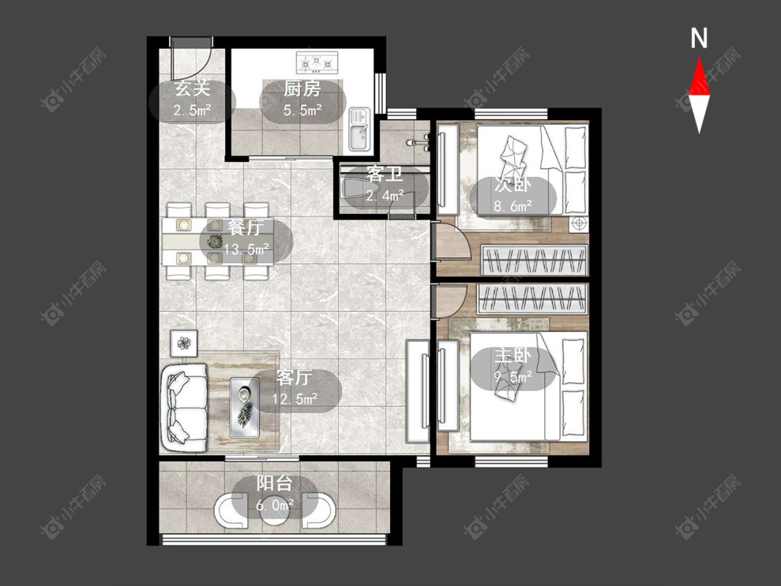 常州山水雅居在售二手房源户型图_小牛看房