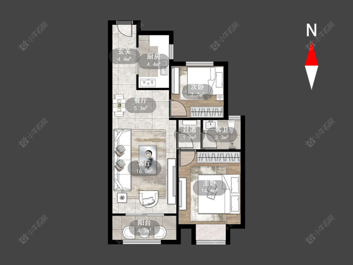 常州西林家园二期在售二手房源户型图_小牛看房