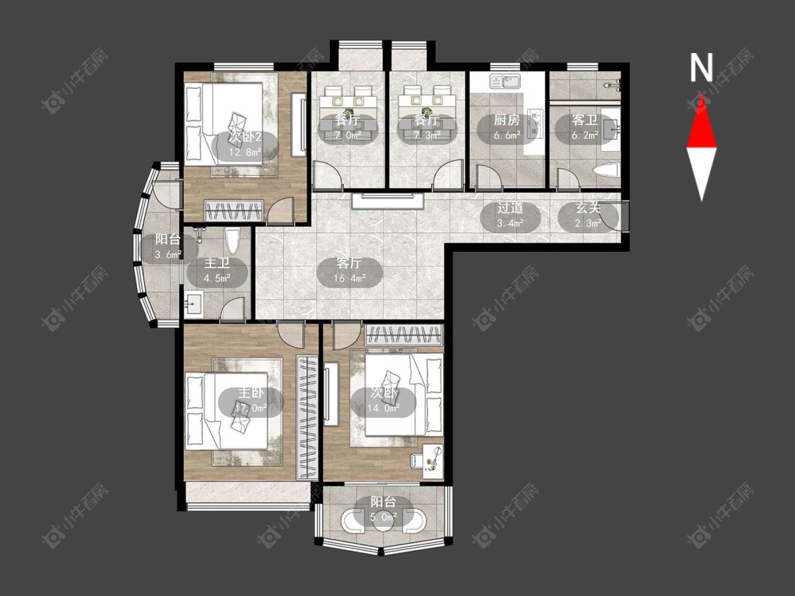 常州腾龙苑东区在售二手房源户型图_小牛看房