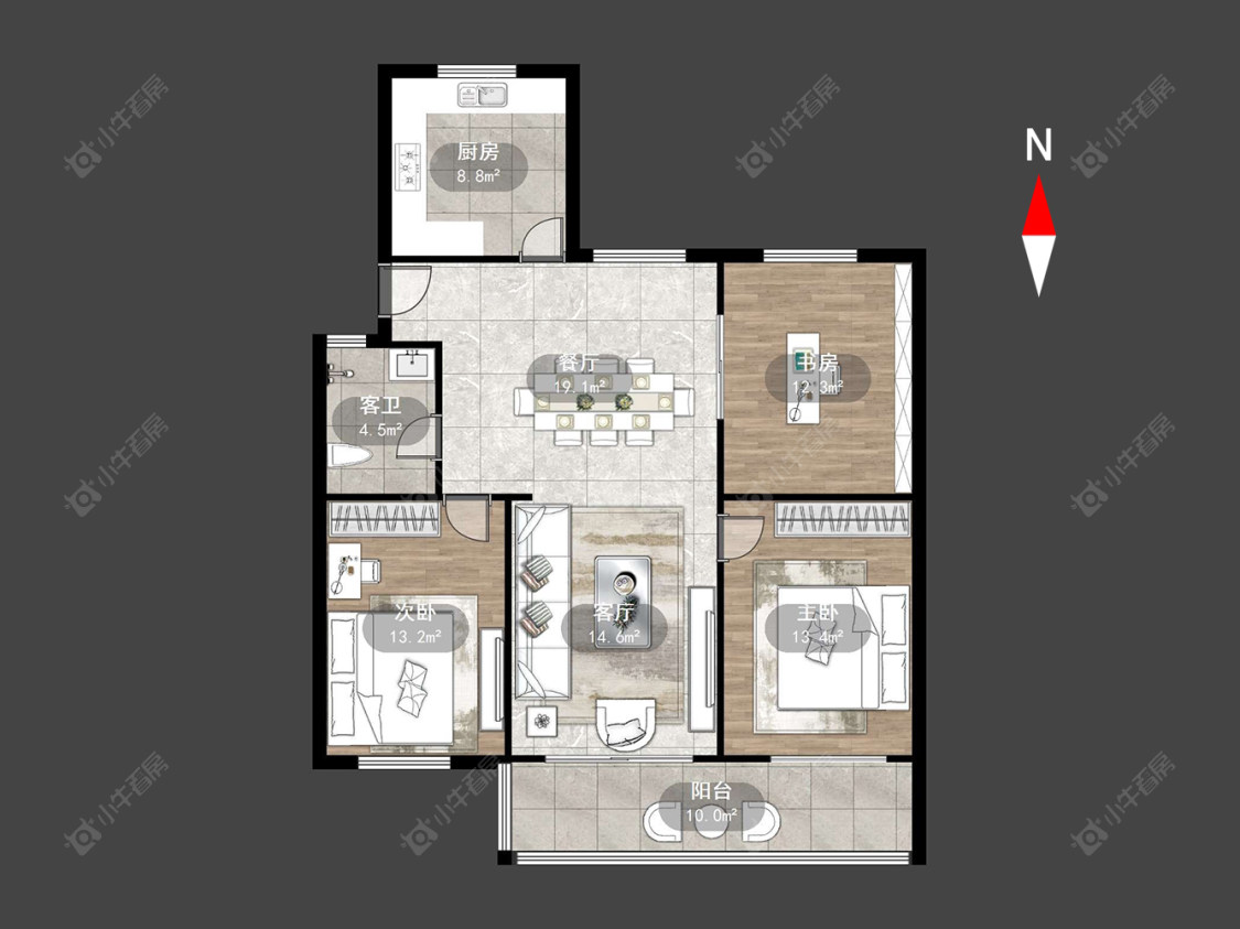 常州翠竹新村北区在售二手房源户型图_小牛看房