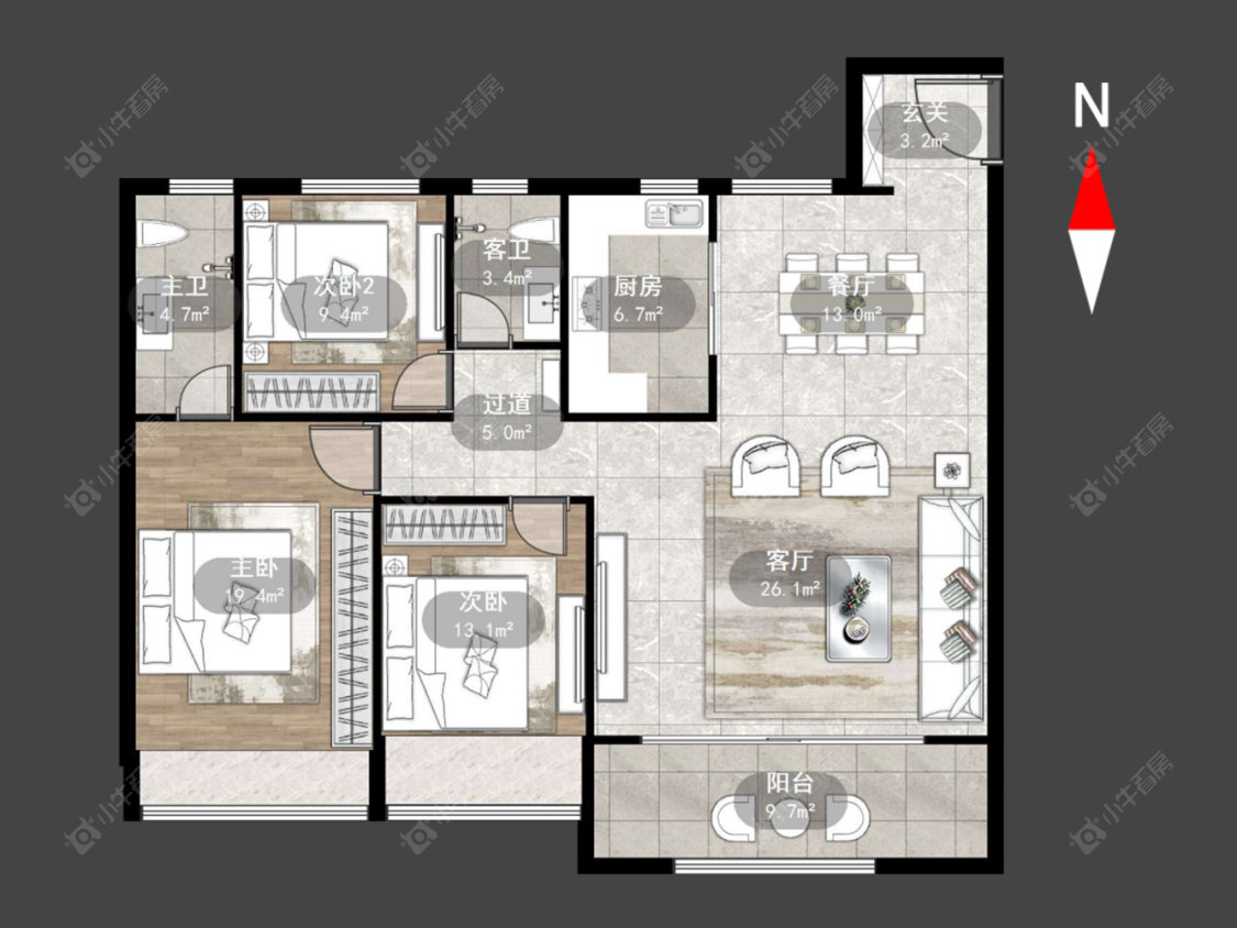 风华瓴著房源户型图 常州风华瓴著在售二手房源户型图_小牛看房