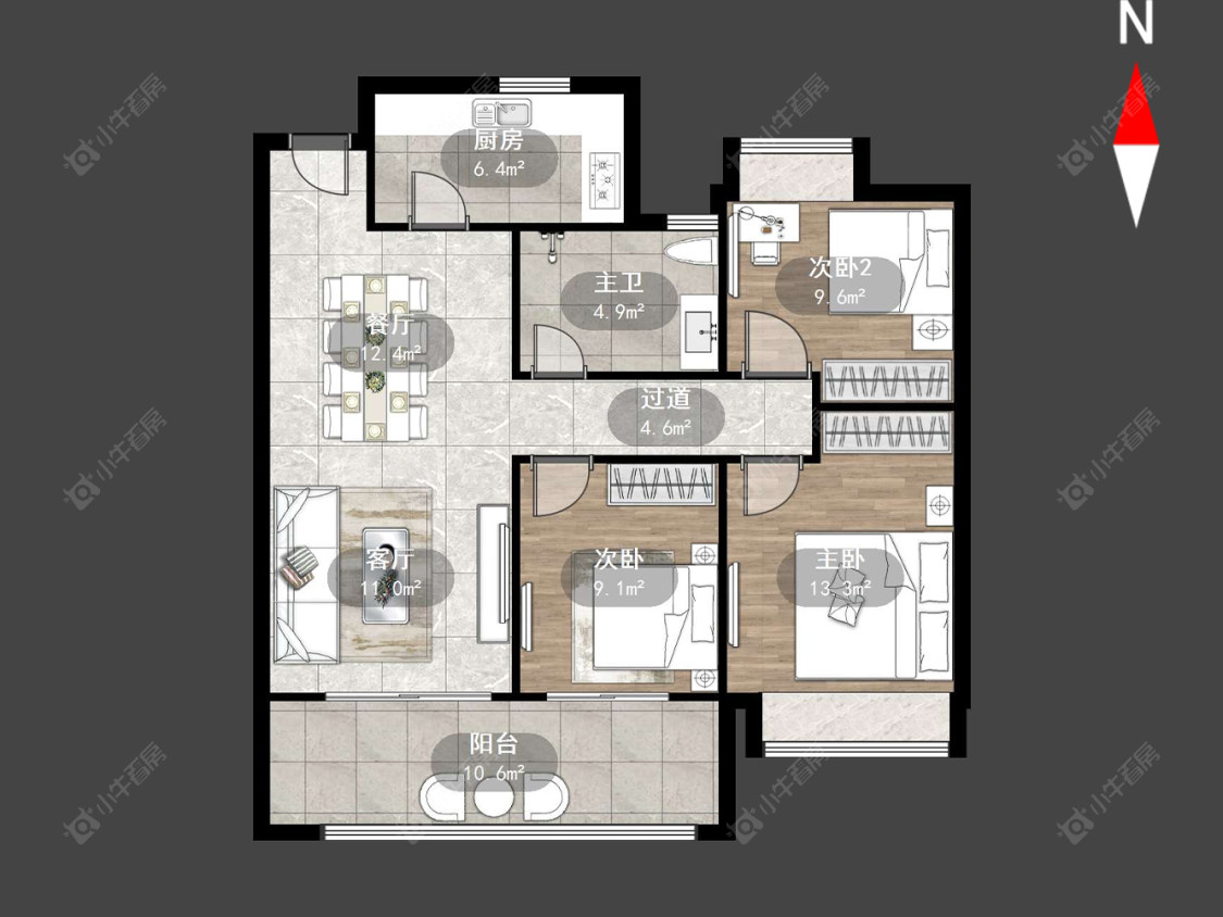 常州旭辉都会里在售二手房源户型图_小牛看房