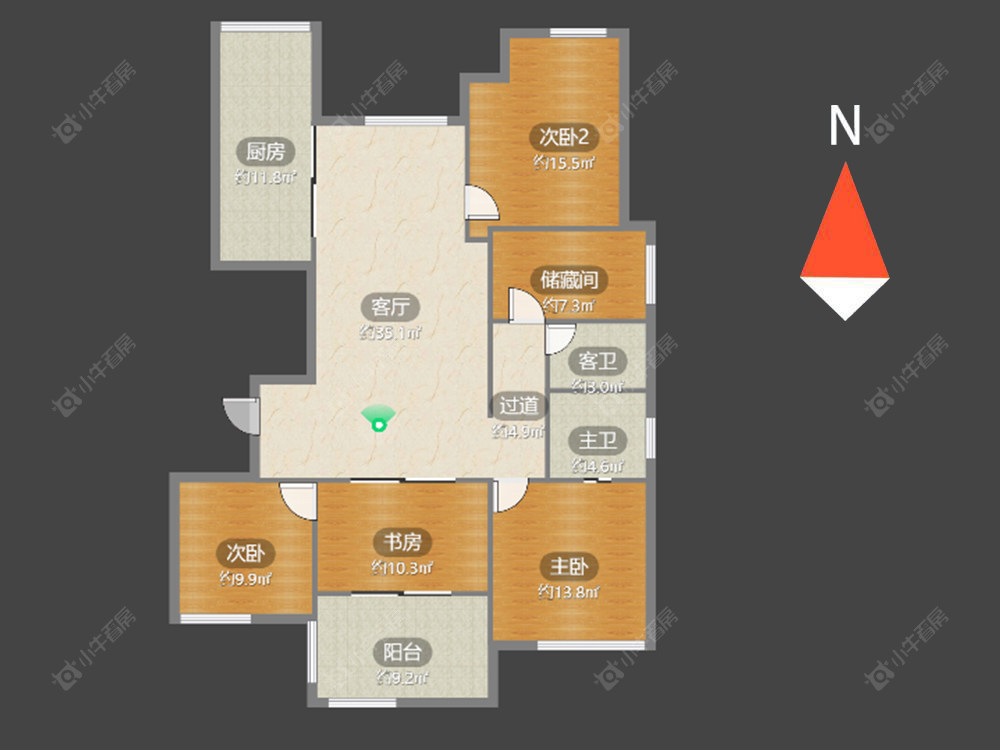 常州御城在售二手房源户型图_小牛看房