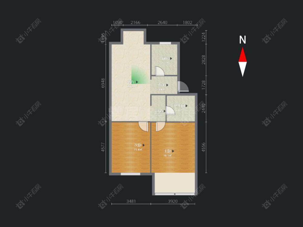 常州虹景金桂园在售二手房源户型图_小牛看房