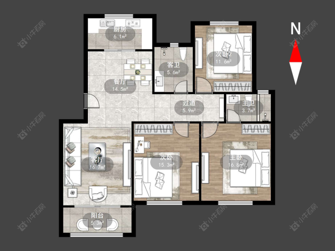 空港二村房源户型图 常州空港二村在售二手房源户型图_小牛看房